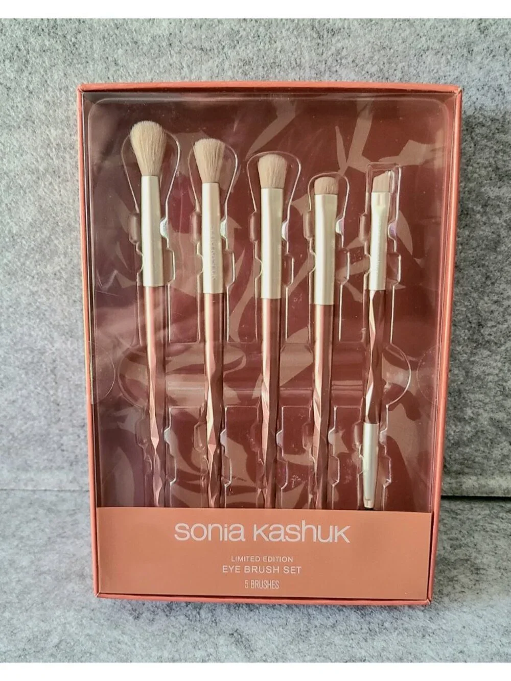 NWT Sonia Kashuk DomeCosmetic Bag and Make-up Brush Set - Rose Gold Metallic LTD